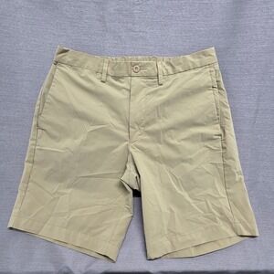 Polo Ralph Lauren Mens Straight Fit Khaki Tan Mesh Lined Shorts Size 30